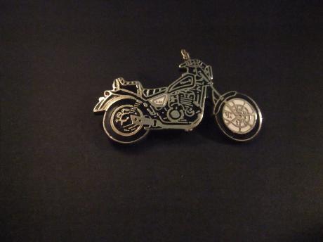 Triumph motorfiets zwart-zilver